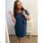 Kleid mit Tasche, Kurzarm, Damen, Übergröße (2XL/3XL ONE SIZE) ITALIAN FASHION IM423064/DUR rot