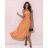 Langes, formelles, elegantes, ärmelloses Satin-Plisseekleid für Damen (Einheitsgröße S/M) ITALIAN FASHION IMM23M5790