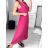 Overal společenské 3/4 nohaice bez rukávu dámský (S/M ONE SIZE) ITALSKÁ MÓDA IM323300 S/M lila