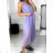 Overal společenské 3/4 nohaice bez rukávu dámský (S/M ONE SIZE) ITALSKÁ MÓDA IM323300 S/M lila