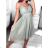 Šaty letní na ramínka dámské (S/M ONE SIZE) ITALSKÁ MÓDA IMPBB22B21841 weiß S / M