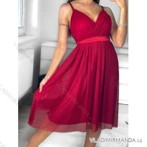 Elegantes Sommerkleid mit Trägern für Damen (Einheitsgröße S/M) ITALIAN FASHION IMPSH222053A/DU