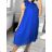 Langes Chiffon-Kurzarmkleid für Damen (S/M ONE SIZE) ITALIAN FASHION IMWGS231048