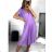 Kurzärmliges Sommerkleid für Damen (Einheitsgröße S/M) ITALIAN FASHION IMM23M20814 S/M hellblau