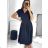 Kurzärmliges Sommerkleid für Damen (Einheitsgröße S/M) ITALIAN FASHION IMM23M20814 S/M hellblau