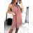 Kurzes, ärmelloses Icecool-Sommerkleid für Damen (S/M EINHEITSGRÖSSE) ITALIAN FASHION IMM23177