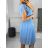 Damen-Sommerkleid mit kurzen Ärmeln (Einheitsgröße S/M) ITALIAN FASHION IM323355
