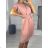Damen-Sommerkleid mit kurzen Ärmeln (Einheitsgröße S/M) ITALIAN FASHION IM323355