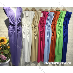 Langes, elegantes, ärmelloses Damenkleid (S/M EINHEITSGRÖSSE) ITALIAN FASHION IMPGM232678
