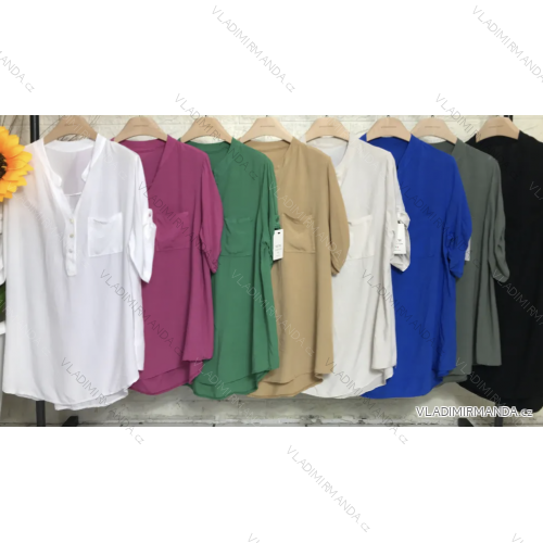 Damen-Tunika-Shirt mit 3/4-Ärmeln (S/M Einheitsgröße) ITALIAN FASHION IMPGM2321052