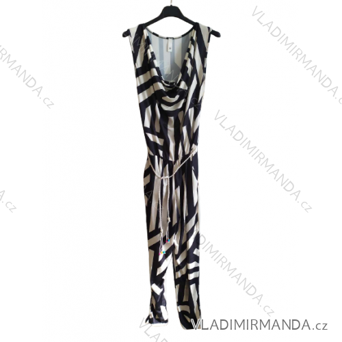 Ärmelloser Icecool-Overall für Damen (S / M ONE SIZE) ITALIAN FASHION IMM22647 S/M Schwarz und weiß