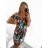 Kurzärmliges Sommerkleid für Damen (Einheitsgröße S/M) ITALIAN FASHION IMM23M20814 S/M braun