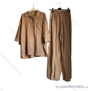 Damenkleid aus Baumwolle mit kurzen Ärmeln aus Spitze (S / M ONE SIZE) ITALIAN FASHION IMWM215877