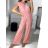 Eleganter Icecool-Overall für Damen (M/L, XL/XXL) AINUOSI ITALIAN FASHION IMB232785 M / L hellrosa