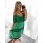 Sommerkleid mit Trägern und Spitze für Damen (Einheitsgröße S/M) ITALIAN FASHION IMWB23284