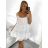 Sommerkleid mit Trägern und Spitze für Damen (Einheitsgröße S/M) ITALIAN FASHION IMWB23284