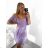 Sommerkleid mit Trägern und Spitze für Damen (Einheitsgröße S/M) ITALIAN FASHION IMWB23284