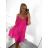 Sommerkleid mit Trägern und Spitze für Damen (Einheitsgröße S/M) ITALIAN FASHION IMWB23284