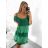 Sommerkleid mit Trägern und Spitze für Damen (Einheitsgröße S/M) ITALIAN FASHION IMWB23284