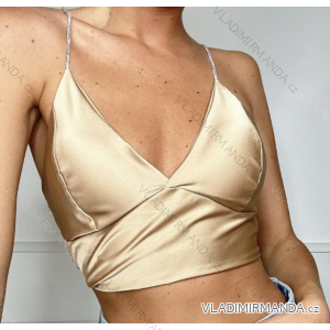 Damen-Crop-Top mit Trägern (S/M EINHEITSGRÖSSE) ITALIAN FASHION IMPBB23O5667