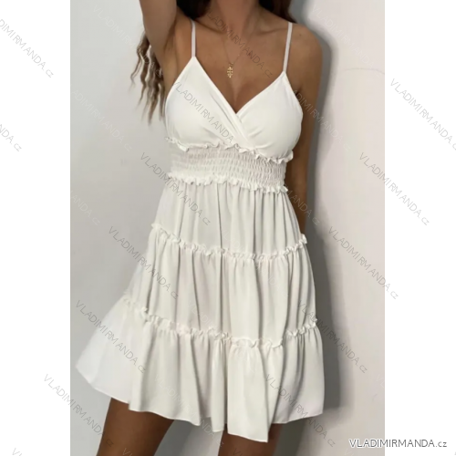 Kurzes Sommerkleid für Damen mit Trägern (S/M EINHEITSGRÖSSE) ITALIAN FASHION IMPBB24B22578