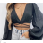 Langärmliges Crop-Top für Damen (Einheitsgröße S/M) ITALIAN FASHION IMPBB2393854a