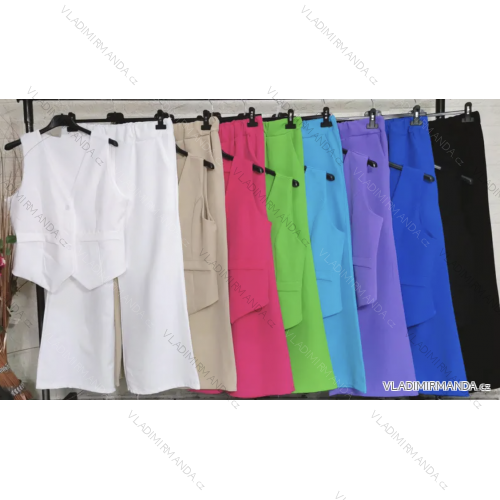 Sommer-Set mit langen Hosen und ärmelloser Weste für Damen (Einheitsgröße S/M) ITALIAN FASHION IMPGM2321272