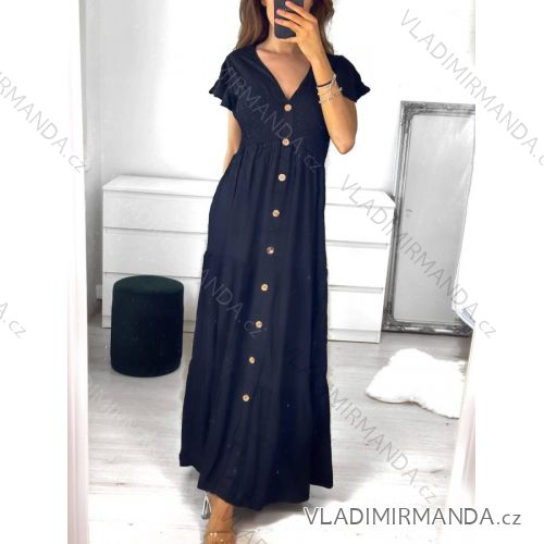 Langärmliges Sommerkleid für Damen (M/L, XL/2XL) polnische Mode PMLB23VH02