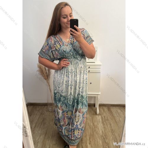 Icecool Damen-Langarmkleid (L/XL/2XL/3XL Einheitsgröße) FRENCH FASHION FMB23369-B
