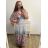 Icecool Damen-Langarmkleid (L/XL/2XL/3XL Einheitsgröße) FRENCH FASHION FMB23369-B