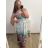 Damen Lang Kurzarm Kleid (S / M ONE SIZE) FRENCH FASHION FMB21008