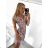 Ärmelloses Sommerkleid für Damen (M/L, XL/2XL) ITALIAN FASHION IMB23F829/DU XL/2XL Rosa