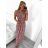 Langes ärmelloses Sommerkleid für Damen (M/L, XL/2XL) ITALIAN FASHION IMB23F909