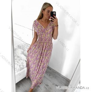 Langes ärmelloses Sommerkleid für Damen (M/L, XL/2XL) ITALIAN FASHION IMB23F909