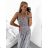 Ärmelloses langes Sommerkleid für Damen (M/L, XL/2XL) AINUOSI ITALIAN FASHION IMB23F908