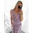 Ärmelloses langes Sommerkleid für Damen (M/L, XL/2XL) AINUOSI ITALIAN FASHION IMB23F908