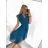Damen-Sommerkleid mit kurzen Ärmeln (Einheitsgröße S/M) ITALIAN FASHION IM323355