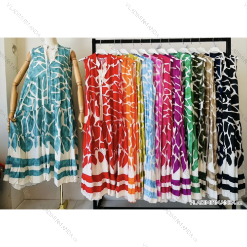 Ärmelloses Sommerkleid für Damen (Einheitsgröße S/M) ITALIAN FASHION IMPEM233324