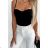 Damen-Crop-Top mit Trägern (S/M ONE SIZE) ITALIAN FASHION IMPLP2380000050