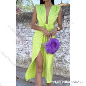 Langes, elegantes ärmelloses Damenkleid (S/M EINHEITSGRÖSSE) ITALIAN FASHION IMPLP2361620011