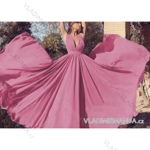 Langes, elegantes ärmelloses Damenkleid (S/M EINHEITSGRÖSSE) ITALIAN FASHION IMPLP2375540014
