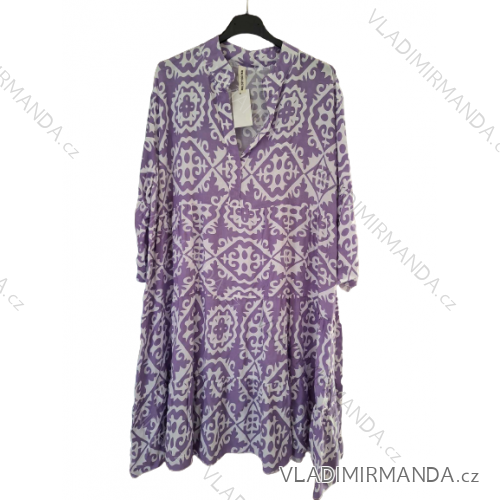 Kurzarm-Sommerhemdkleid für Damen in Übergröße (M/L/XL/2XL Einheitsgröße) ITALIAN FASHION IMP168231360A