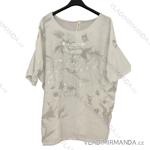 T-Shirt vayage Kurzarm Frauen (uni s / m) ITALIAN FASHIONIM420165 schwarz