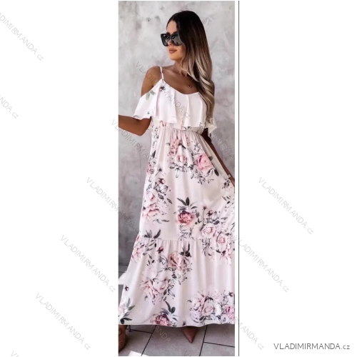 Sommerkleid Carmen für Damen (S/M ONE SIZE) ITALIAN FASHION IMPLI223320 S/M weiß