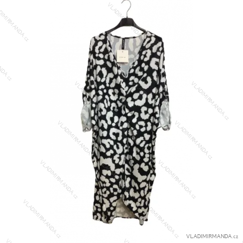 Kurzarm-Sommerhemdkleid für Damen in Übergröße (M/L/XL/2XL Einheitsgröße) ITALIAN FASHION IMP168231360