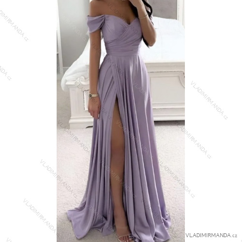 Langes, elegantes, trägerloses Carmen-Kleid für Damen (Einheitsgröße S/M) ITALIAN FASHION IMPBB23B23721