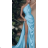 Langes, elegantes, ärmelloses Partykleid für Damen (Einheitsgröße S/M) ITALIAN FASHION IMPBB23B22586