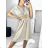 Damen-Sommerkleid mit Gürtel, kurzärmelig (S/M/L Einheitsgröße) ITALIAN FASHION IM323065