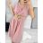 Damen-Sommerkleid mit Gürtel, kurzärmelig (S/M/L Einheitsgröße) ITALIAN FASHION IM323065