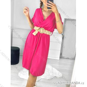Damen-Sommerkleid mit Gürtel, kurzärmelig (S/M/L Einheitsgröße) ITALIAN FASHION IM323065/DU